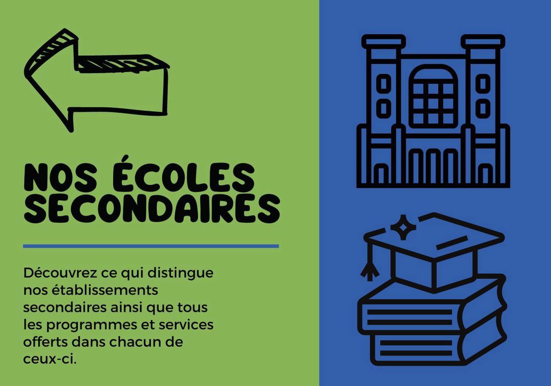 Centre de services scolaire des Chênes Écoles secondaires